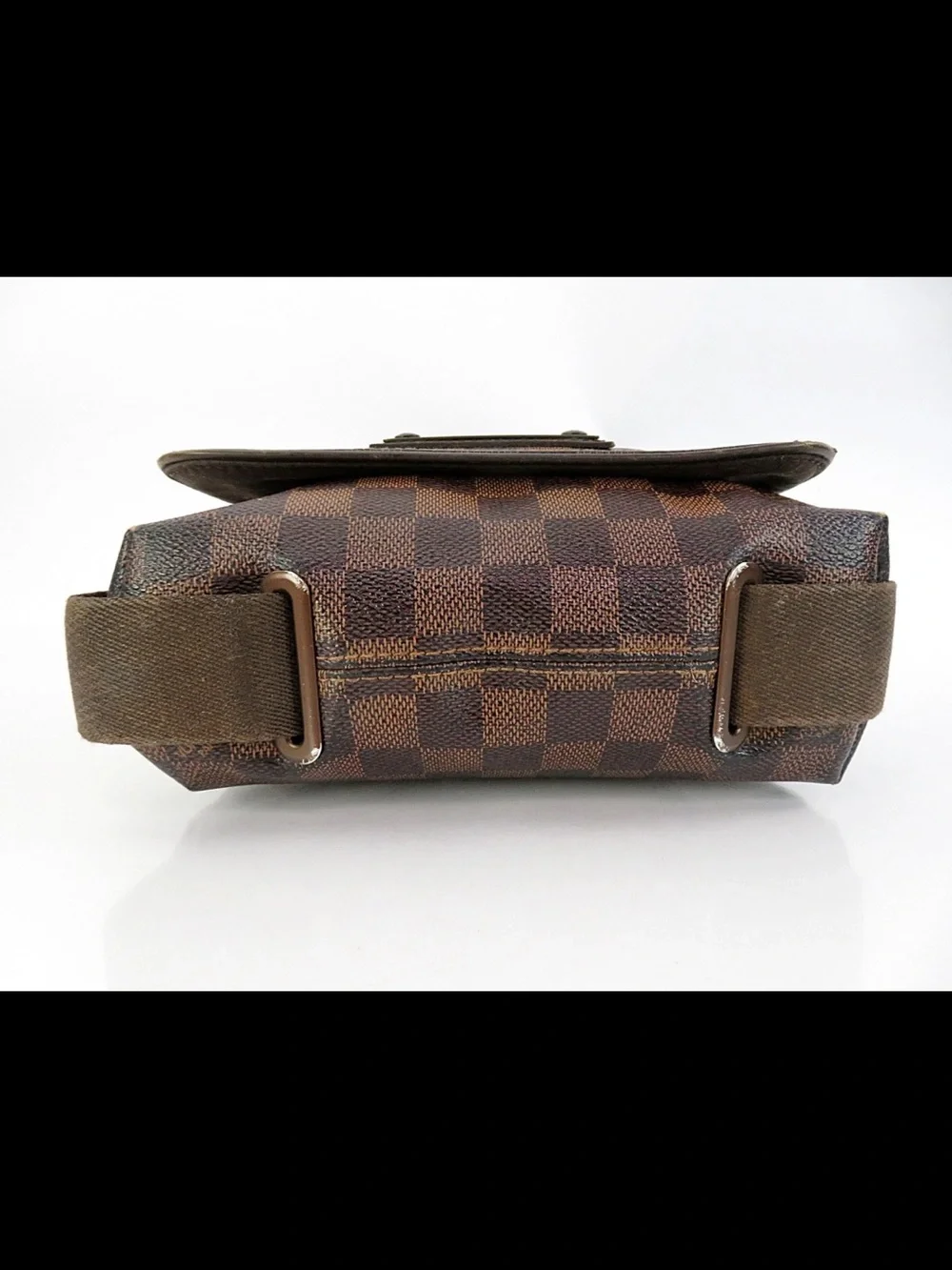 Brown Checkered Crossbody Bag - Designer Style